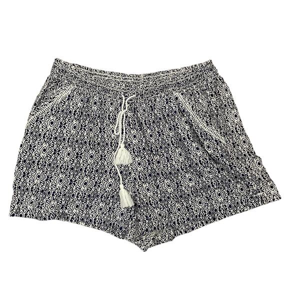 Briggs New York Pants - Briggs Linen Navy Blue White Shorts Size XXL NEW